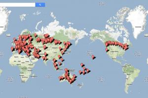My Travels — сервис для создания интерактивной карты путешествий Страны где я был карта